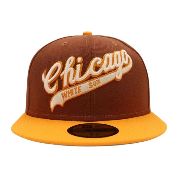 New Era Chicago White Sox 59FIFTY Fitted Hat Cap Tiramsu Pack - Picture 4 of 10